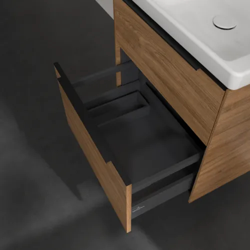 VILLEROY BOCH Subway 3.0 Vanity unit, 2 výsuvy, 572 x 576 x 478 mm, dub Kansas #C57801RH, obrázek 6