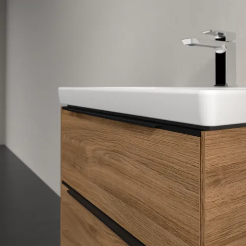 VILLEROY BOCH Subway 3.0 Vanity unit, 2 výsuvy, 572 x 576 x 478 mm, dub Kansas #C57801RH, obrázek 5