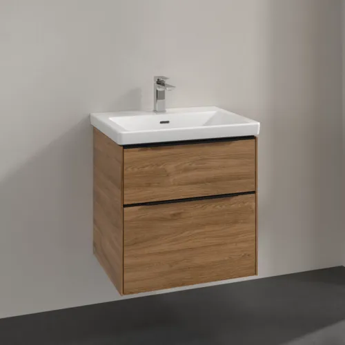VILLEROY BOCH Subway 3.0 Vanity unit, 2 výsuvy, 572 x 576 x 478 mm, dub Kansas #C57801RH, obrázek 2
