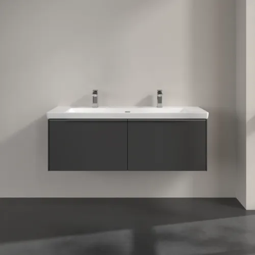 VILLEROY BOCH Subway 3.0 Vanity unit, 2 výsuvy, 1272 x 429 x 478 mm, grafitová barva #C60100VR, obrázek 3