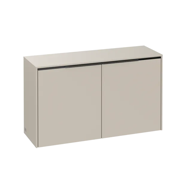 VILLEROY BOCH Příborník Subway 3.0, 2 dveře, 728 x 423 x 256 mm, kašmírově šedá / kašmírově šedá #C60002VN
