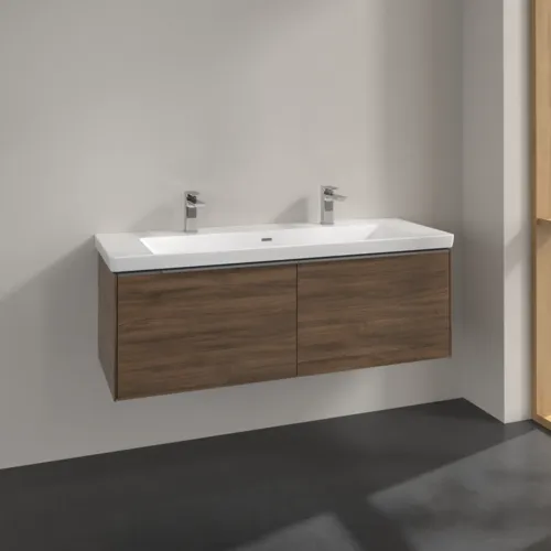 VILLEROY BOCH Subway 3.0 Vanity unit, 2 výsuvy, 1272 x 429 x 478 mm, Arizona Oak #C60100VH, obrázek 2