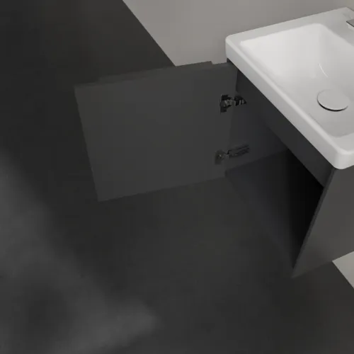 VILLEROY BOCH Subway 3.0 Vanity unit, 1 dvířka, 423 x 429 x 378 mm, grafitová barva #C58102VR, obrázek 7