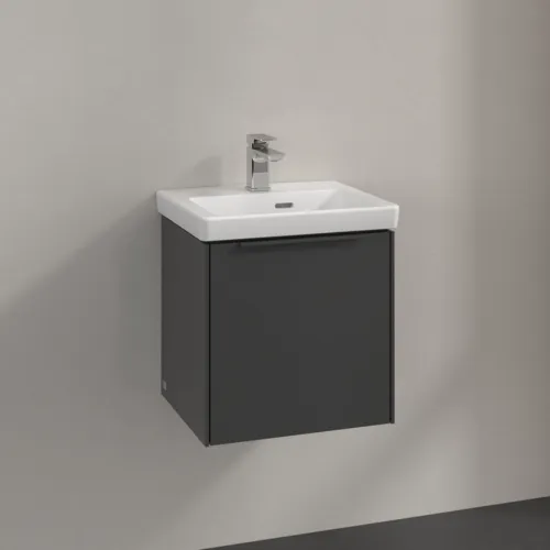 VILLEROY BOCH Subway 3.0 Vanity unit, 1 dvířka, 423 x 429 x 378 mm, grafitová barva #C58102VR, obrázek 3