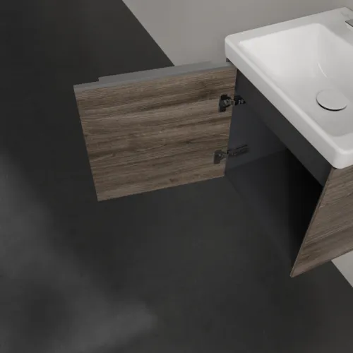 VILLEROY BOCH Subway 3.0 Vanity unit, 1 dvířka, 423 x 429 x 378 mm, Kamenný dub #C58100RK, obrázek 6