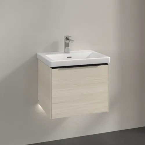 VILLEROY BOCH Subway 3.0 Vanity unit, s osvětlením, 1 zásuvka, 523 x 429 x 448 mm, bílý dub #C579L1AA, obrázek 2