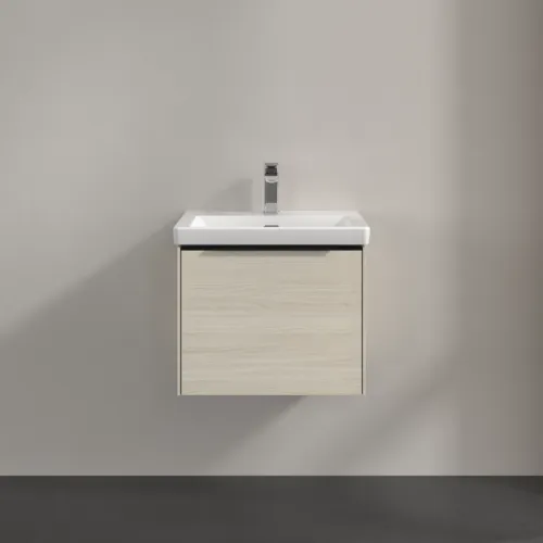 VILLEROY BOCH Subway 3.0 Vanity unit, s osvětlením, 1 zásuvka, 523 x 429 x 448 mm, bílý dub #C579L1AA, obrázek 3