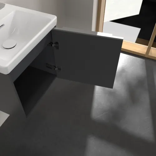 VILLEROY BOCH Subway 3.0 Vanity unit, 1 dvířka, 423 x 429 x 378 mm, grafitová barva #C58200VR, obrázek 6