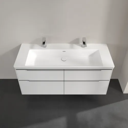 VILLEROY BOCH Subway 3.0 Vanity unit, s osvětlením, 4 výsuvy, 1272 x 576 x 478 mm, Pure White #C602L0VF, obrázek 4