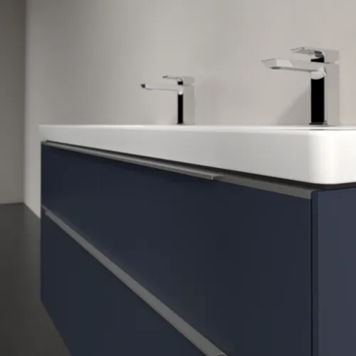 VILLEROY BOCH Subway 3.0 Vanity unit, s osvětlením, 4 výsuvy, 1272 x 576 x 478 mm, Marine Blue #C602L0VQ, obrázek 6