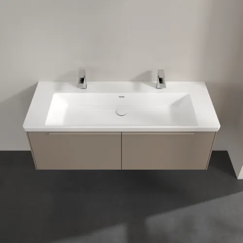 VILLEROY BOCH Subway 3.0 Vanity unit, s osvětlením, 2 výsuvy, 1272 x 429 x 478 mm, taupe #C601L2VM, obrázek 4