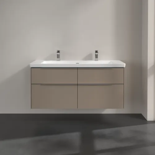 VILLEROY BOCH Subway 3.0 Vanity unit, s osvětlením, 4 výsuvy, 1272 x 576 x 478 mm, taupe #C602L0VM, obrázek 3