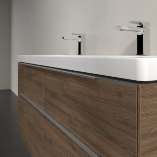 VILLEROY BOCH Subway 3.0 Vanity unit, s osvětlením, 4 výsuvy, 1272 x 576 x 478 mm, Arizona Oak #C602L0VH, obrázek 6