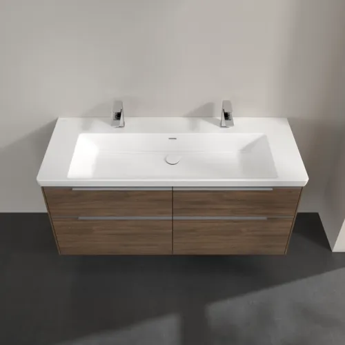 VILLEROY BOCH Subway 3.0 Vanity unit, s osvětlením, 4 výsuvy, 1272 x 576 x 478 mm, Arizona Oak #C602L0VH, obrázek 4