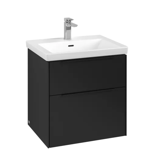 VILLEROY BOCH Subway 3.0 Vanity unit, 2 výsuvy, 572 x 576 x 478 mm, Volcano Black #C57801VL
