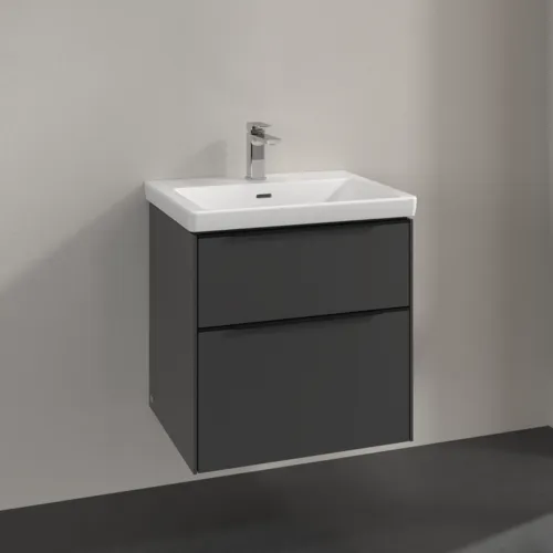 VILLEROY BOCH Subway 3.0 Vanity unit, 2 výsuvy, 572 x 576 x 478 mm, grafitová barva #C57801VR, obrázek 2