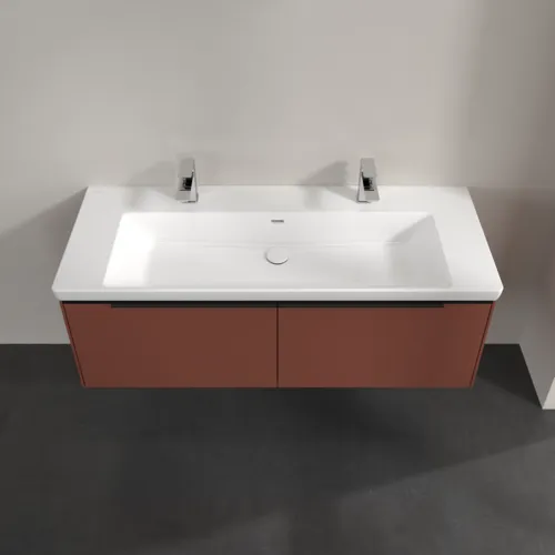 VILLEROY BOCH Subway 3.0 Vanity unit, 2 výsuvy, 1272 x 429 x 478 mm, Vínově červená #C60101AH, obrázek 4