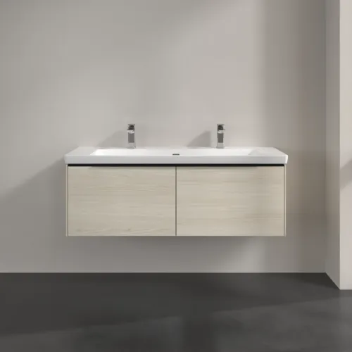 VILLEROY BOCH Subway 3.0 Vanity unit, 2 výsuvy, 1272 x 429 x 478 mm, bílý dub #C60101AA, obrázek 3