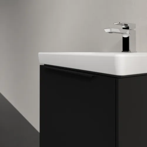 VILLEROY BOCH Subway 3.0 Vanity unit, s osvětlením, 1 zásuvka, 473 x 429 x 408 mm, Volcano Black #C580L1VL, obrázek 6