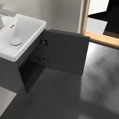 VILLEROY BOCH Subway 3.0 Vanity unit, 1 dvířka, 351 x 429 x 309 mm, grafitová barva #C58402VR, obrázek 6