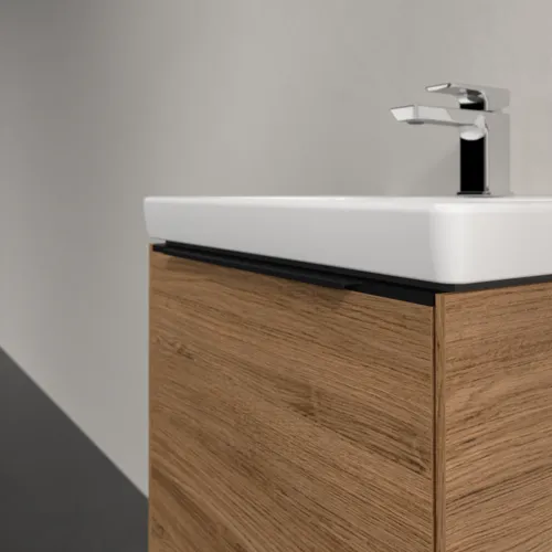 VILLEROY BOCH Subway 3.0 Vanity unit, s osvětlením, 1 zásuvka, 473 x 429 x 408 mm, dub Kansas #C580L1RH, obrázek 6