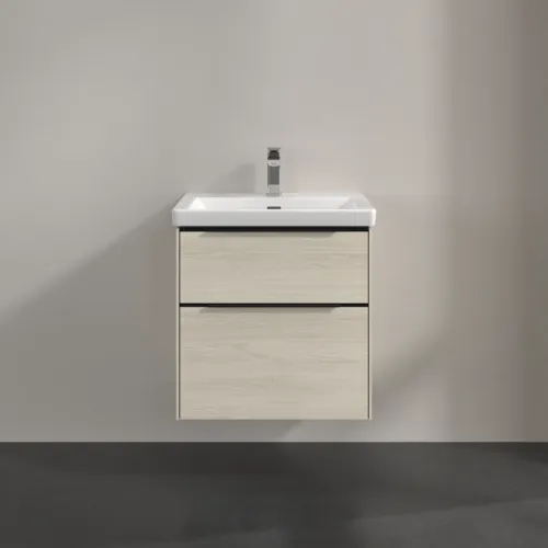 VILLEROY BOCH Subway 3.0 Vanity unit, 2 výsuvy, 572 x 576 x 478 mm, bílý dub #C57801AA, obrázek 3