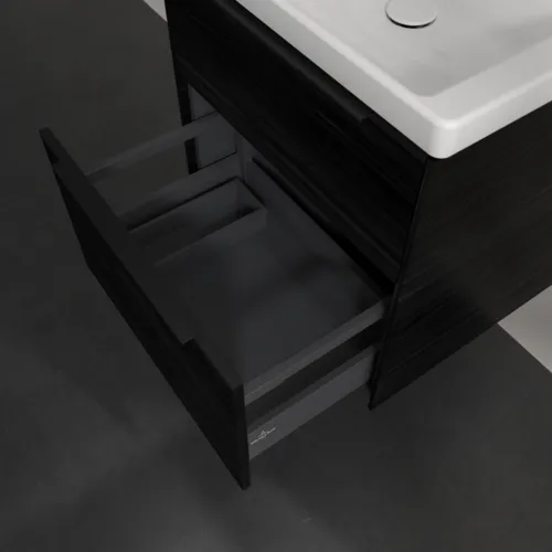 VILLEROY BOCH Subway 3.0 Vanity unit, 2 výsuvy, 572 x 576 x 478 mm, černý dub #C57801AB, obrázek 6
