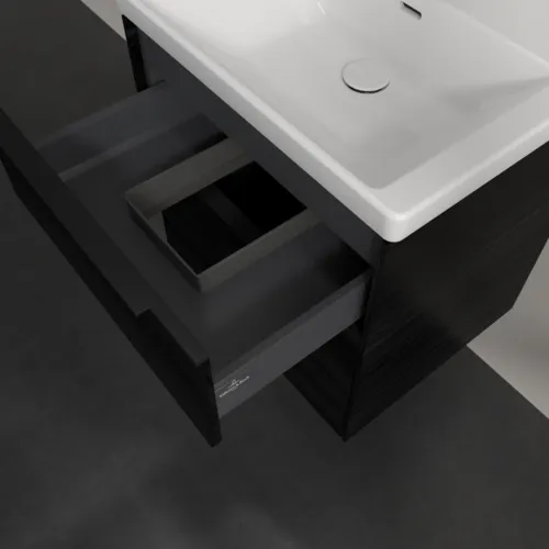 VILLEROY BOCH Subway 3.0 Vanity unit, 2 výsuvy, 572 x 576 x 478 mm, černý dub #C57801AB, obrázek 7