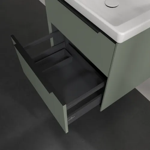 VILLEROY BOCH Subway 3.0 Vanity unit, 2 výsuvy, 572 x 576 x 478 mm, Soft Green #C57801AF, obrázek 6