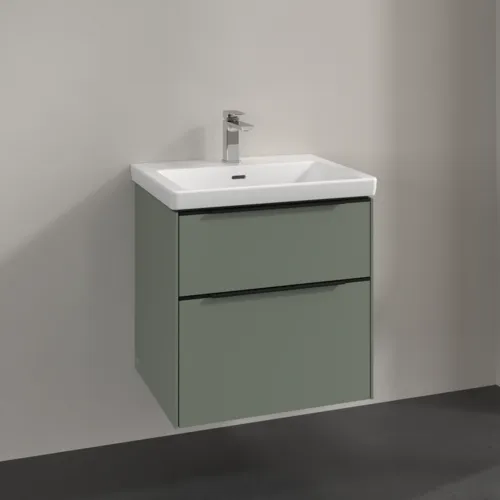 VILLEROY BOCH Subway 3.0 Vanity unit, 2 výsuvy, 572 x 576 x 478 mm, Soft Green #C57801AF, obrázek 2