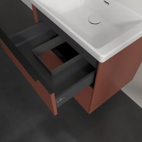 VILLEROY BOCH Subway 3.0 Vanity unit, 2 výsuvy, 572 x 576 x 478 mm, Vínově červená #C57801AH, obrázek 7