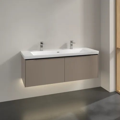 VILLEROY BOCH Subway 3.0 Vanity unit, s osvětlením, 2 výsuvy, 1272 x 429 x 478 mm, taupe #C601L1VM, obrázek 2