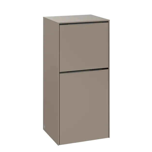 VILLEROY BOCH Boční skříňka Subway 3.0, 1 zásuvka, 1 dvířka, 400 x 860 x 362 mm, taupe / taupe #C59402VM