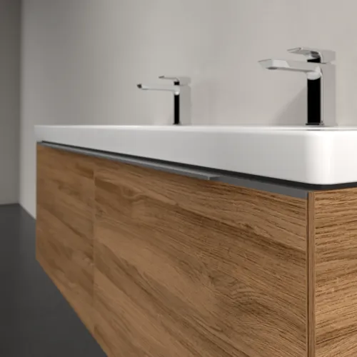 VILLEROY BOCH Subway 3.0 Vanity unit, 2 výsuvy, 1272 x 429 x 478 mm, dub Kansas #C60100RH, obrázek 5