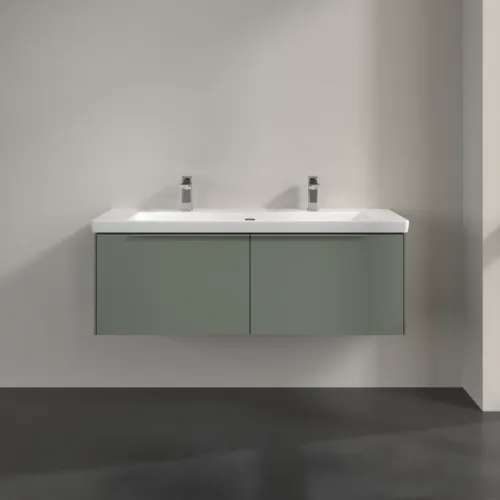 VILLEROY BOCH Subway 3.0 Vanity unit, s osvětlením, 2 výsuvy, 1272 x 429 x 478 mm, Soft Green #C601L2AF, obrázek 3