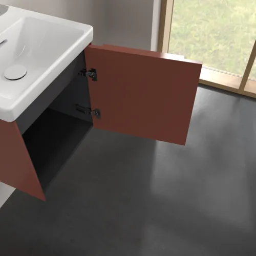 VILLEROY BOCH Subway 3.0 Vanity unit, 1 dveře, 423 x 429 x 378 mm, Vínově červená #C58202AH, obrázek 8