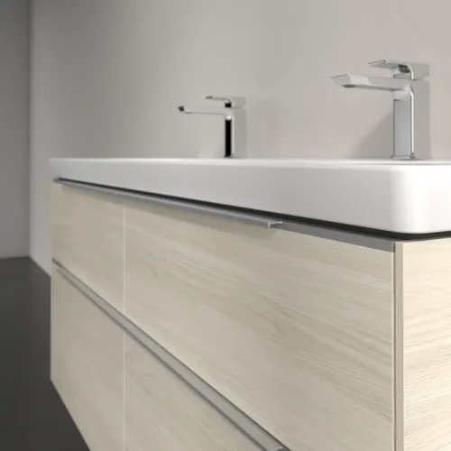 VILLEROY BOCH Subway 3.0 Vanity unit, s osvětlením, 4 výsuvy, 1272 x 576 x 478 mm, bílý dub #C602L0AA, obrázek 6
