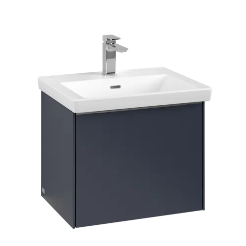 VILLEROY BOCH Subway 3.0 Vanity unit, s osvětlením, 1 zásuvka, 523 x 429 x 448 mm, Marine Blue #C579L0VQ