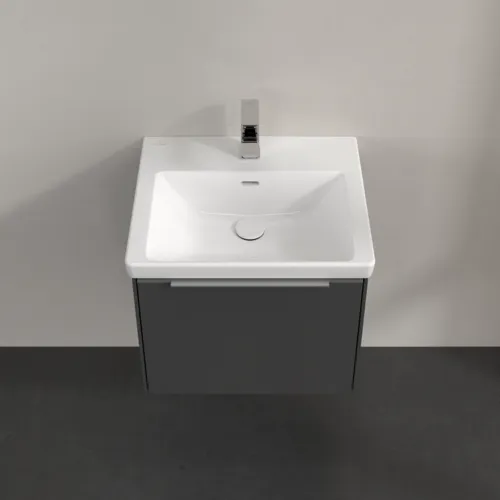VILLEROY BOCH Subway 3.0 Vanity unit, s osvětlením, 1 zásuvka, 523 x 429 x 448 mm, grafitová barva #C579L0VR, obrázek 4