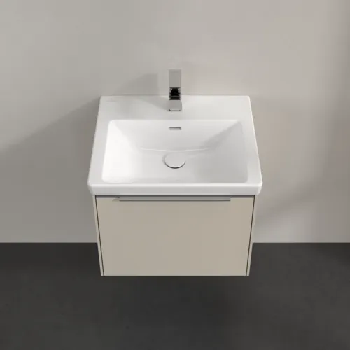 VILLEROY BOCH Subway 3.0 Vanity unit, s osvětlením, 1 zásuvka, 523 x 429 x 448 mm, Cashmere Grey #C579L0VN, obrázek 4