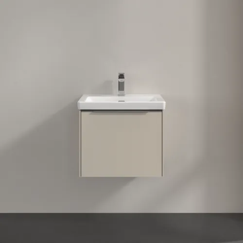 VILLEROY BOCH Subway 3.0 Vanity unit, s osvětlením, 1 zásuvka, 523 x 429 x 448 mm, Cashmere Grey #C579L0VN, obrázek 3