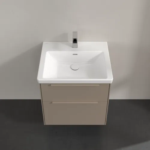 VILLEROY BOCH Subway 3.0 Vanity unit, s osvětlením, 2 výsuvy, 572 x 576 x 478 mm, taupe #C578L2VM, obrázek 4