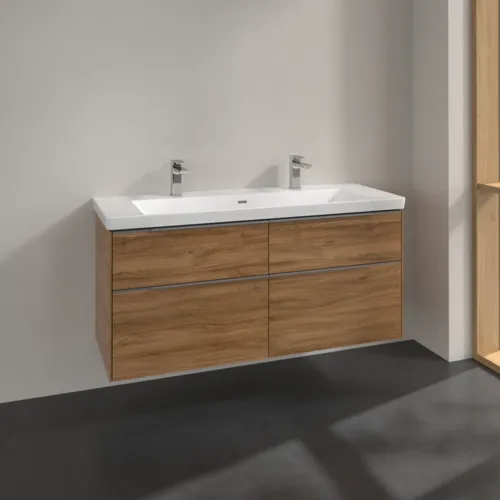 VILLEROY BOCH Subway 3.0 Vanity unit, 4 výsuvy, 1272 x 576 x 478 mm, dub Kansas #C60200RH, obrázek 2