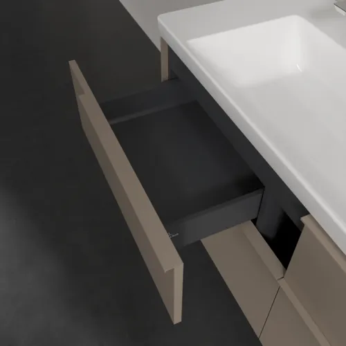 VILLEROY BOCH Subway 3.0 Vanity unit, 4 zásuvky, 1272 x 576 x 478 mm, Taupe #C60202VM, obrázek 7