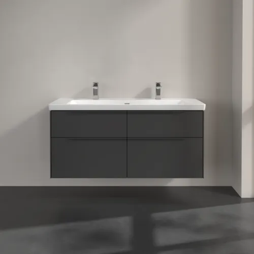 VILLEROY BOCH Subway 3.0 Vanity unit, 4 výsuvy, 1272 x 576 x 478 mm, grafitová barva #C60202VR, obrázek 4