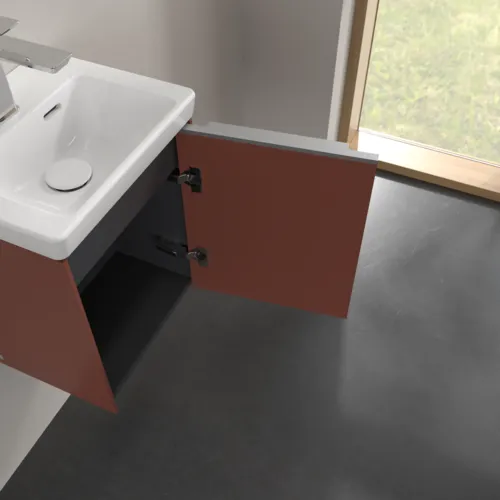 VILLEROY BOCH Subway 3.0 Vanity unit, 1 dveře, 351 x 429 x 309 mm, Vínově červená #C58400AH, obrázek 6