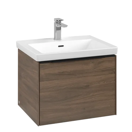 VILLEROY BOCH Subway 3.0 Vanity unit, s osvětlením, 1 zásuvka, 572 x 429 x 478 mm, Arizona Oak #C577L1VH