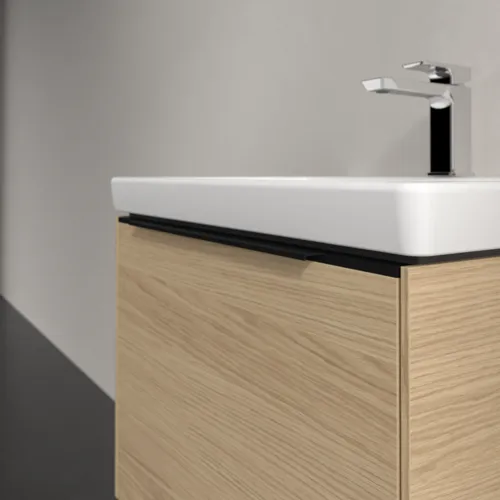 VILLEROY BOCH Subway 3.0 Vanity unit, s osvětlením, 1 zásuvka, 572 x 429 x 478 mm, dub severský #C577L1VJ, obrázek 6