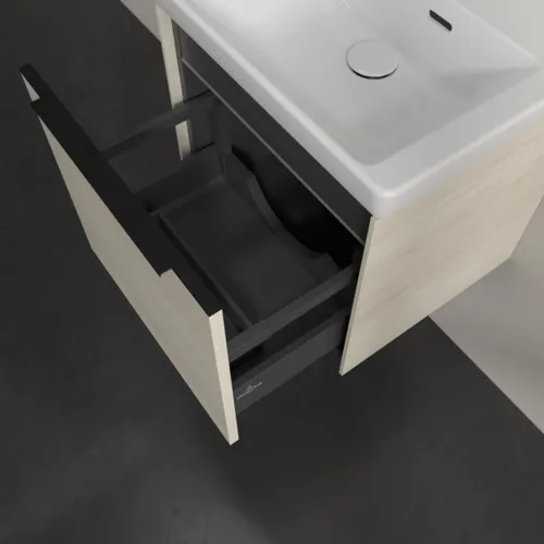 VILLEROY BOCH Subway 3.0 Vanity unit, s osvětlením, 1 zásuvka, 473 x 429 x 408 mm, bílý dub #C580L1AA, obrázek 7
