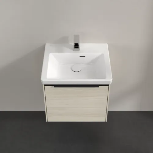 VILLEROY BOCH Subway 3.0 Vanity unit, s osvětlením, 1 zásuvka, 473 x 429 x 408 mm, bílý dub #C580L1AA, obrázek 4